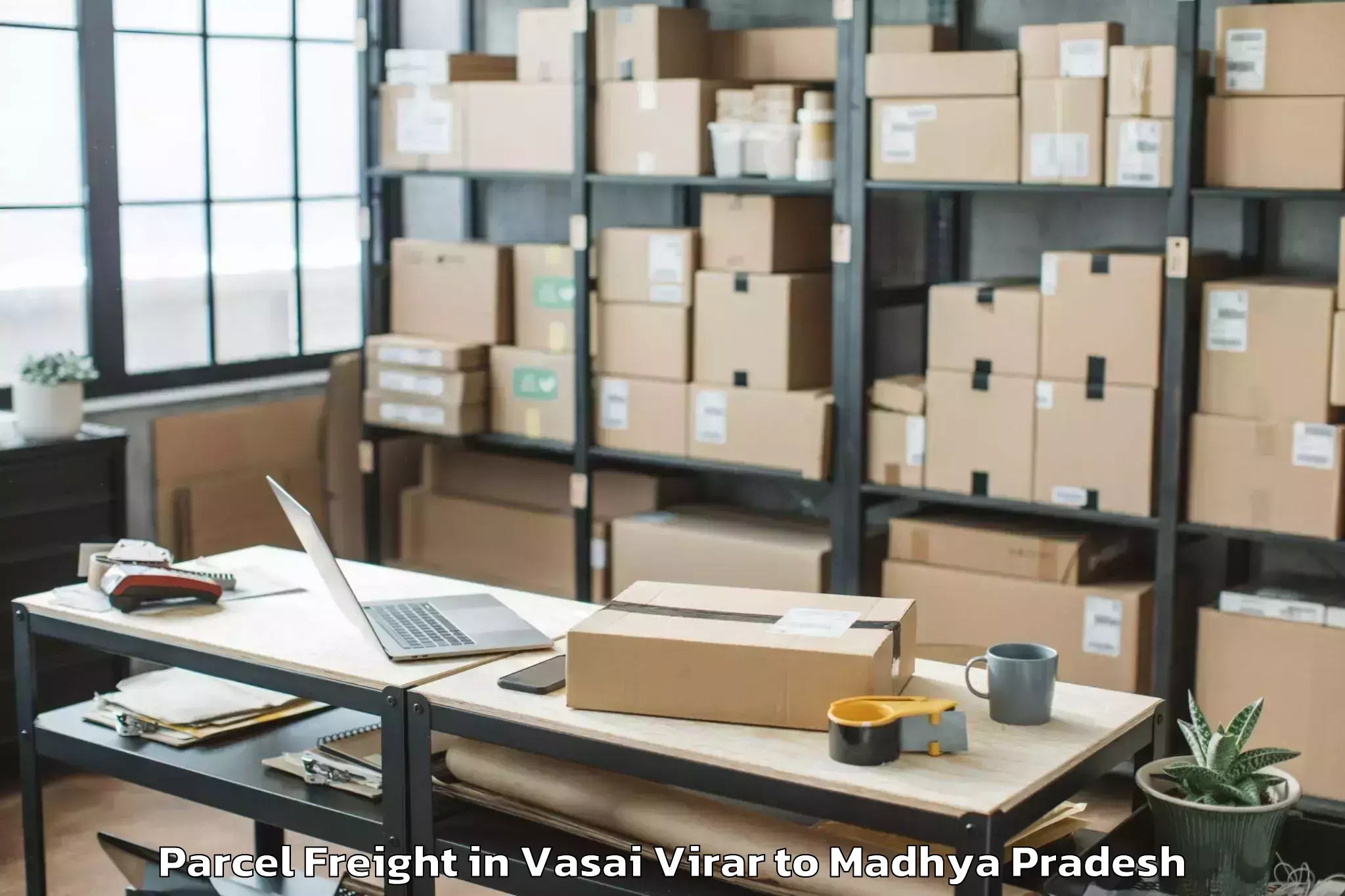 Affordable Vasai Virar to Mahidpur Parcel Freight